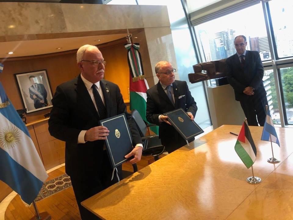A cooperation agreement between Palestine and Argentina